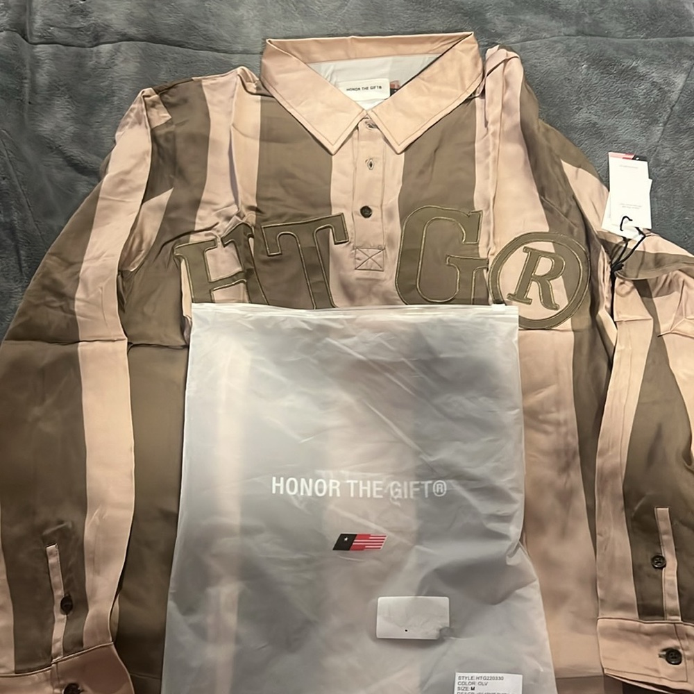 New Honor The Gift Striped Rugby - Size Medium - w/ Tags and HTG Bag - Picture 3 of 7